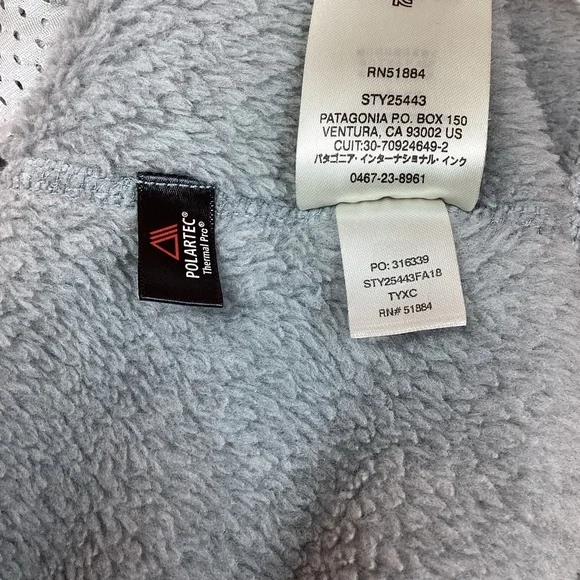 Patagonia Synchilla Polartec Retool 1/4 Snap Jacket Gray - Picture 10 of 11